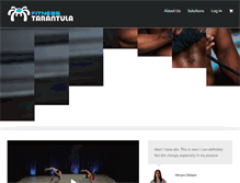 Tablet Screenshot of fitnesstarantula.com